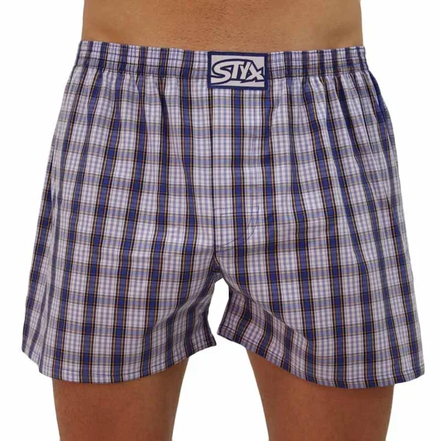 Styx Pánské trenky klasická guma vícebarevné (A102)  M