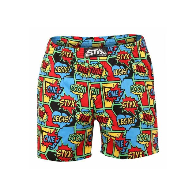 Styx Pánské trenky premium art klasická guma boom (AP955) M