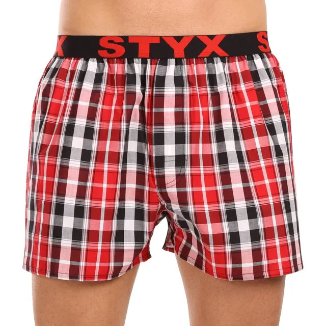 Styx Pánské trenky sportovní guma vícebarevné (B1035) L