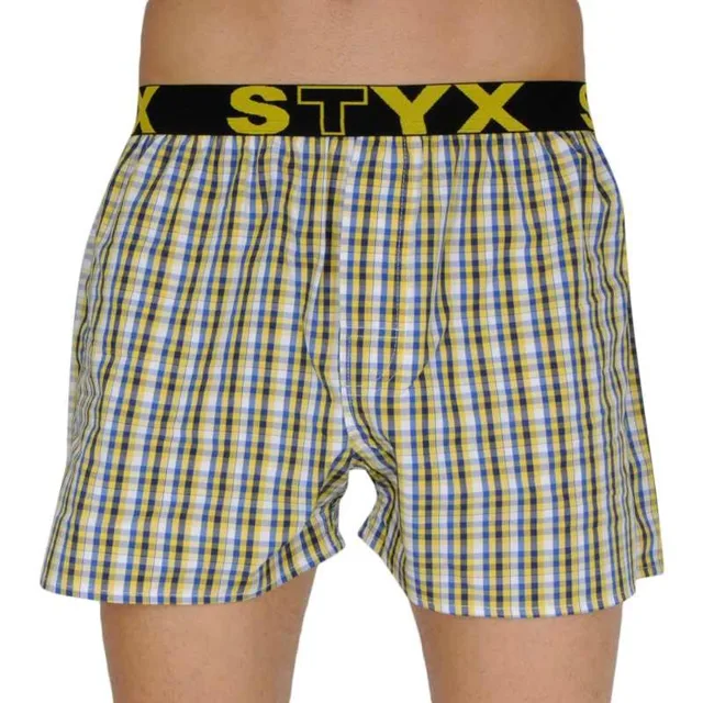 Styx Pánské trenky sportovní guma vícebarevné (B107) S