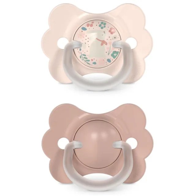 Suavinex Butterfly Wonderland SX Pro Physiological 0-6 m dudlík Pink 2 ks