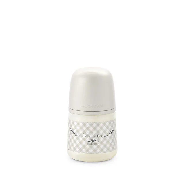 Suavinex Kojenecká láhev fyziologická WILD&FREE S 150 ml 1 ks krémová