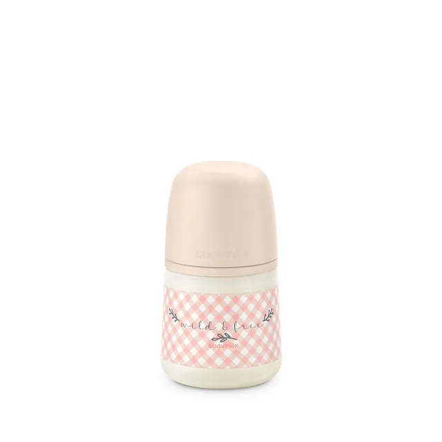 Suavinex Kojenecká láhev fyziologická WILD&FREE S 150 ml 1 ks růžová