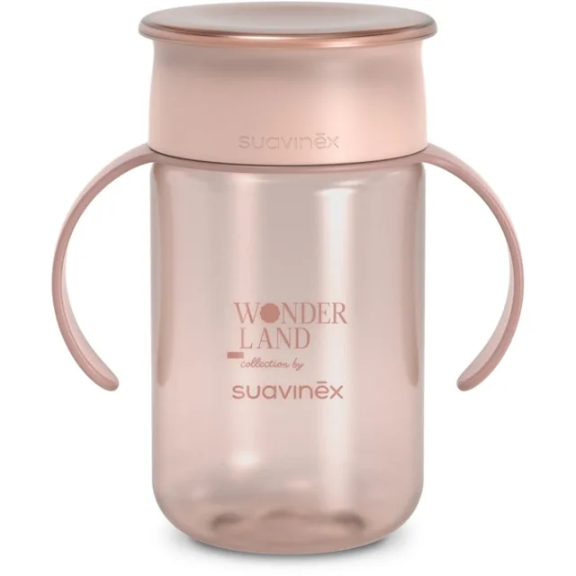 Suavinex Wonderland 360° Trainer Cup tréninkový hrnek s držadly Pink 12m+ 340 ml