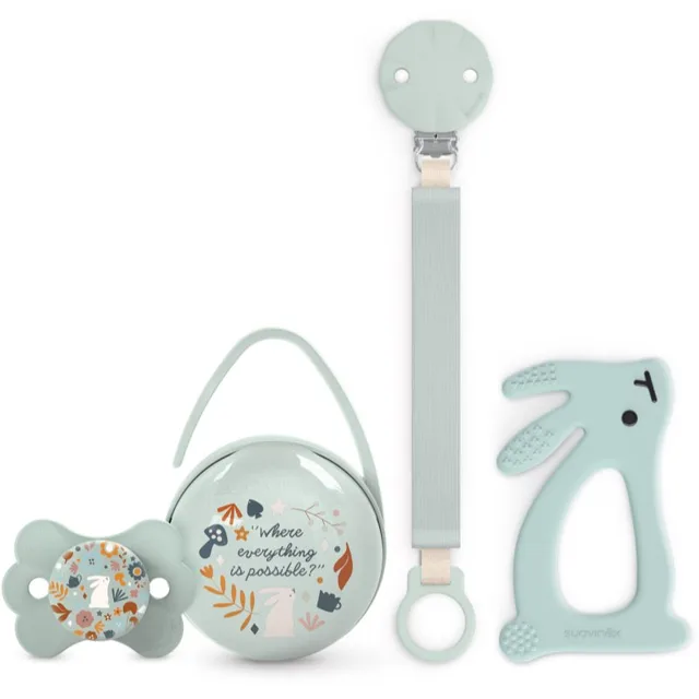 Suavinex Wonderland Gift Set 0-6 m Green dárková sada pro miminka