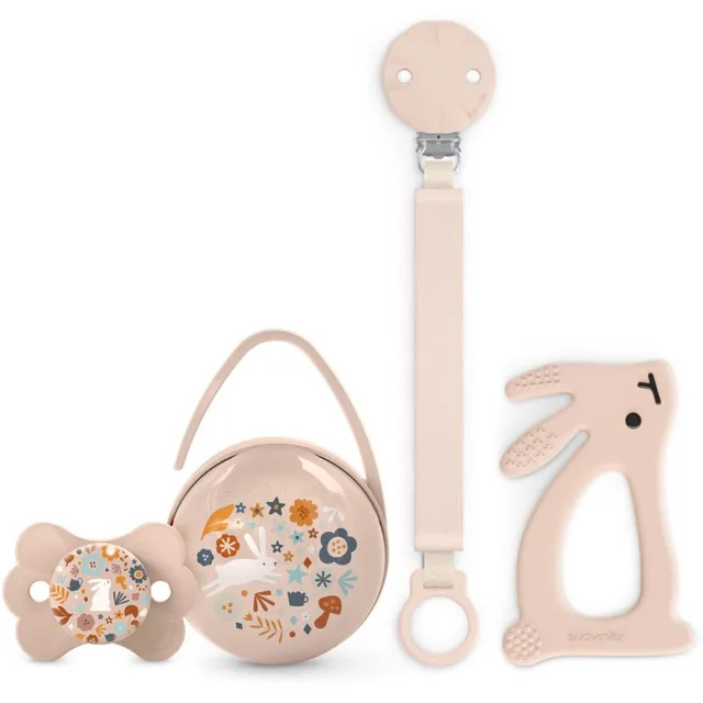 Suavinex Wonderland Gift Set 0-6 m Pink dárková sada pro miminka