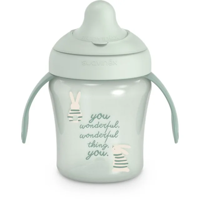 Suavinex Wonderland Learning Cup tréninkový hrnek Green 200 ml