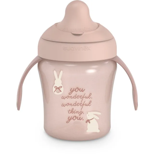 Suavinex Wonderland Learning Cup tréninkový hrnek Pink 200 ml