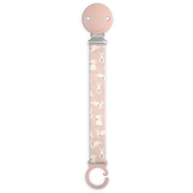 Suavinex Wonderland Soother Clip klip na dudlík Pink Bunny 1 ks