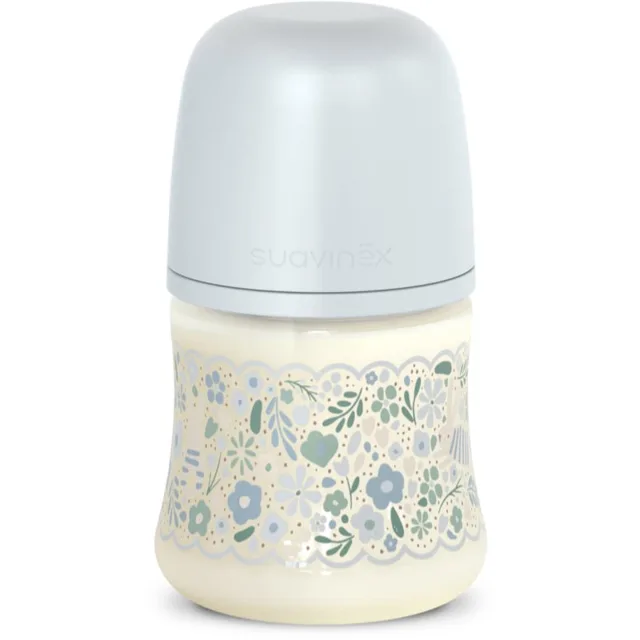 Suavinex Wonderland SX Pro Physiological Anti-Colic kojenecká láhev Blue Flower 150 ml
