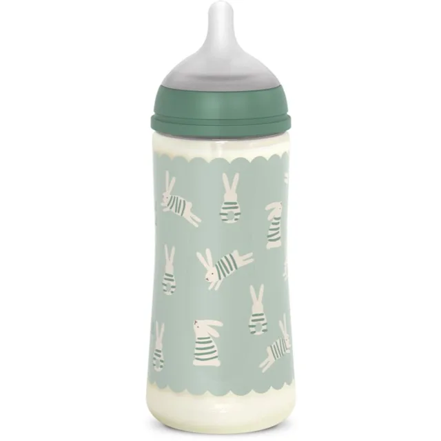 Suavinex Wonderland SX Pro Physiological Anti-Colic kojenecká láhev Green Bunny 360 ml