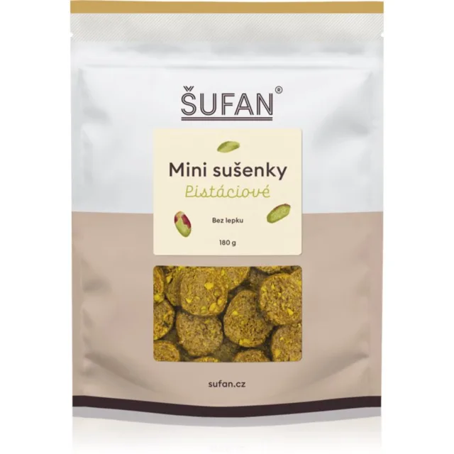 Šufan Mini sušenky Pistáciové sušenky bez lepku 180 g