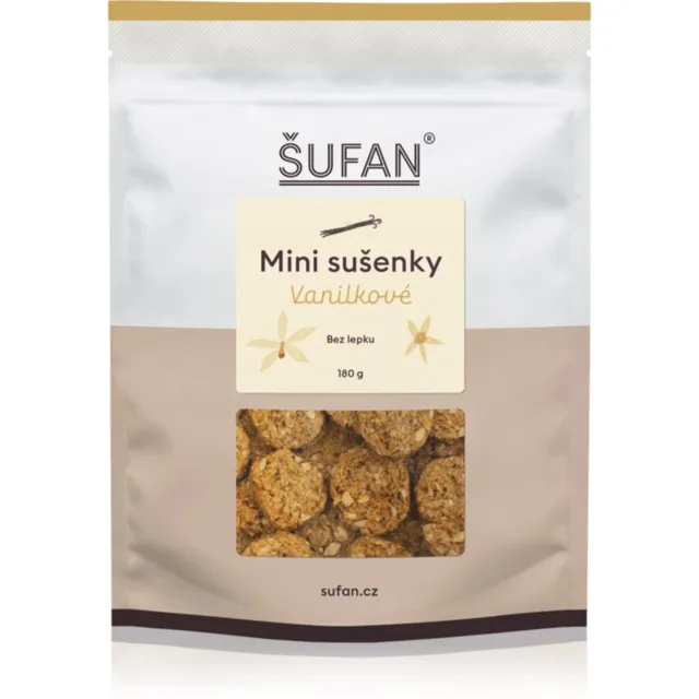 Šufan Mini sušenky Vanilkové sušenky bez lepku 180 g