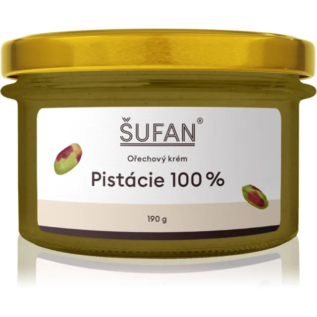Šufan Pistaciové máslo 100% ořechový krém 190 g