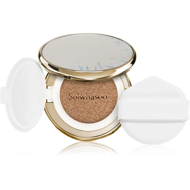 Sulwhasoo Perfecting Cushion dlouhotrvající make-up v houbičce SPF 50+ + náhradní náplň odstín 23N1 Sand 2x15 g