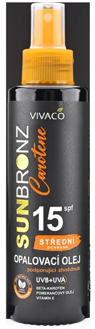 SUN BRONZ Opalovací olej CAROTENE OF15 - 150ml