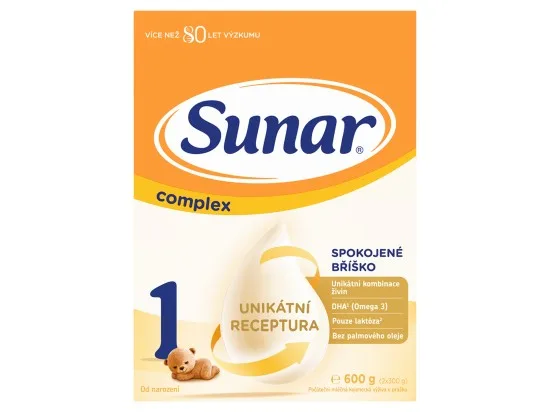 Sunar Complex 1 počáteční kojenecké mléko 600 g