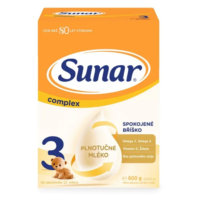 SUNAR Complex 3 batolecí mléko od 12 měsíce 600 g