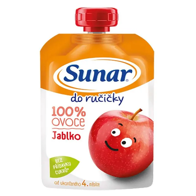 SUNAR Do ručičky ovocná kapsička jablko 4m+ 100 g