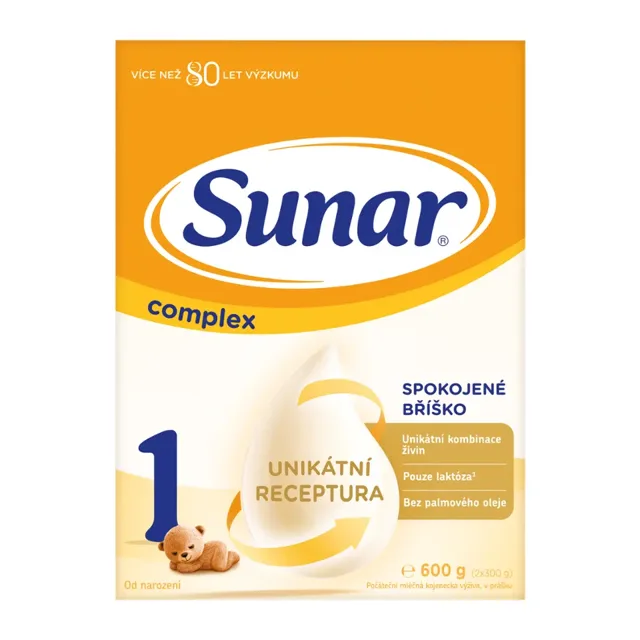 Sunar Počáteční kojenecké mléko Complex 1, 0m 600 g