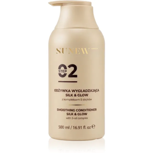 SUNEWMED+ Silk & Glow Repairing Conditioner vyhlazující kondicionér pro lesk a hebkost vlasů 500 ml