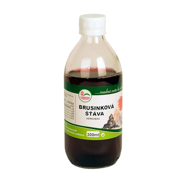 SUNFOOD Brusinková šťáva 300 ml