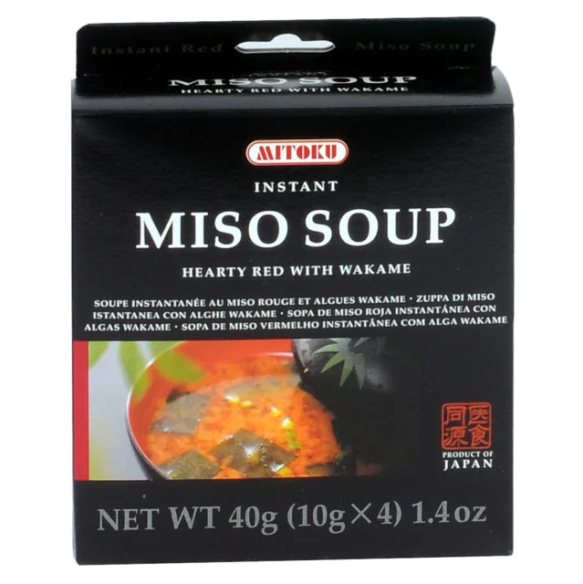 SUNFOOD Instantní miso polévka s wakame 4 x 10 g