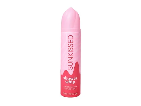 Sunkissed šlehačková sprchová pěna Shower Whip Raspberry Ripple 250 ml