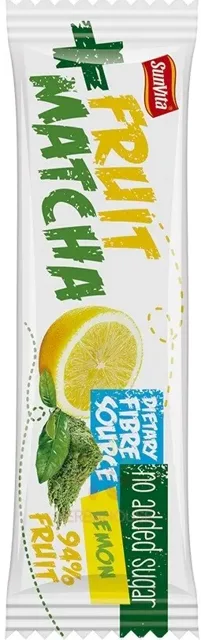Sunvita Fruit+Matcha ovocná tyčinka citron 30 g