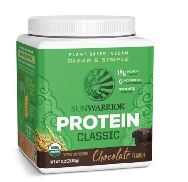 Sunwarrior Classic Protein, čokoláda, 375 g