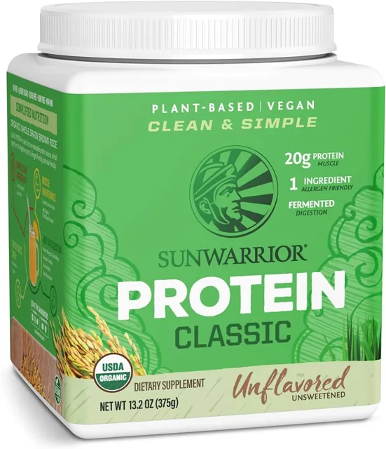 Sunwarrior Classic Protein, neochucený, 375 g