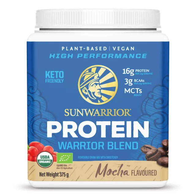 Sunwarrior Warrior Blend Organic Protein kávový 375 g