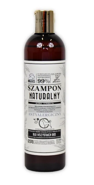 SUPER BENO Přírodní antialergenní šampon 300 ml pro všechna plemena