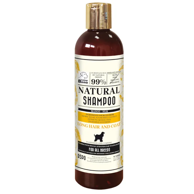 SUPER BENO Přírodní šampon pro psy s dlouhou srstí - 2 x 300 ml