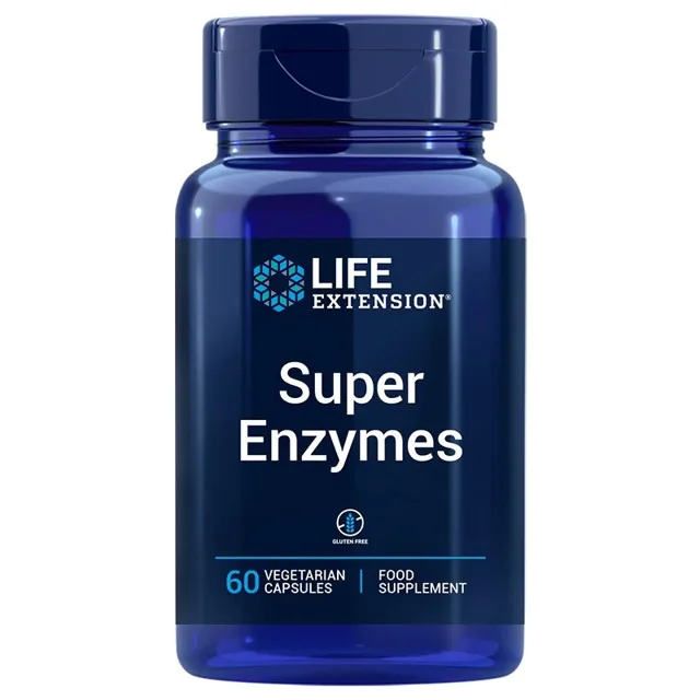 Super Enzymes — EU verze, 60 vegetariánských kapslí
