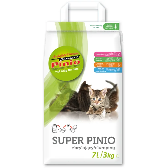 Super Pinio Natural stelivo pro kočky - 7 l (cca 2,5 kg)