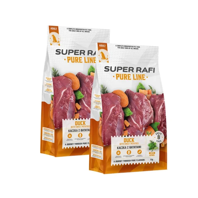 SUPER RAFI Pure Line Hovězí se sladkými bramborami 2x9 kg suché krmivo pro psy