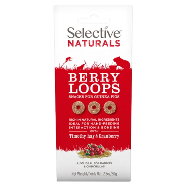 SUPREME Selective Naturals snack berry loops bojínek a brusinky 80 g