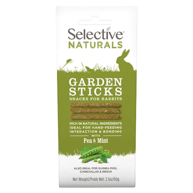 SUPREME Selective naturals snack garden sticks hrášek s mátou 60 g