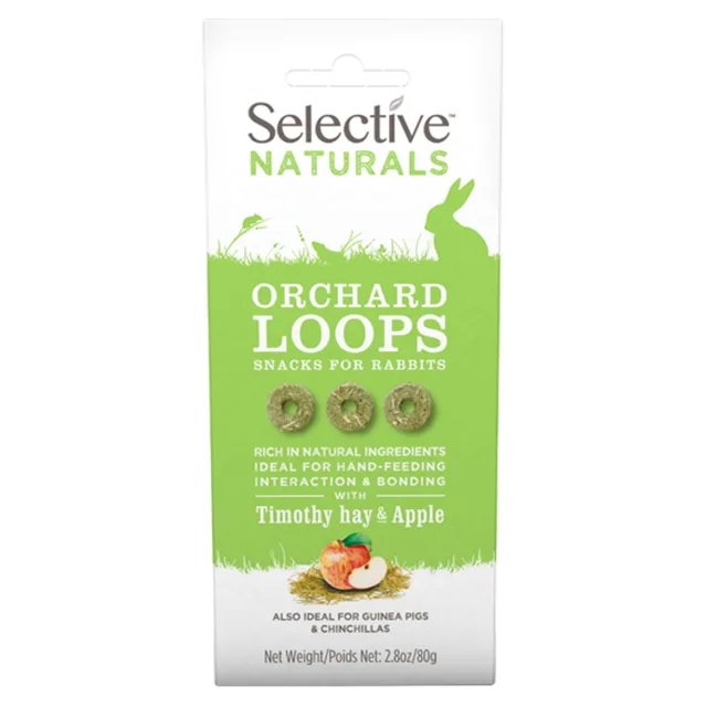 SUPREME Selective naturals snack orchard loops bojínek s jablkem 80 g