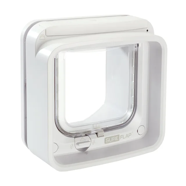 Sureflap Mikrochip Connect dvířka pro kočky s hubem a aplikací - Set SureFlap - dvířka pro kočky řízená mikročipem a hub (otvor:14,2x12cm)
