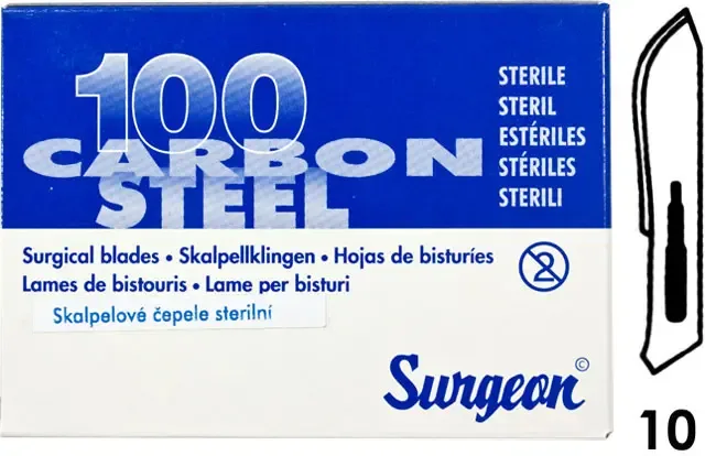 Surgeon čepelky vel. 10 balení 100 ks