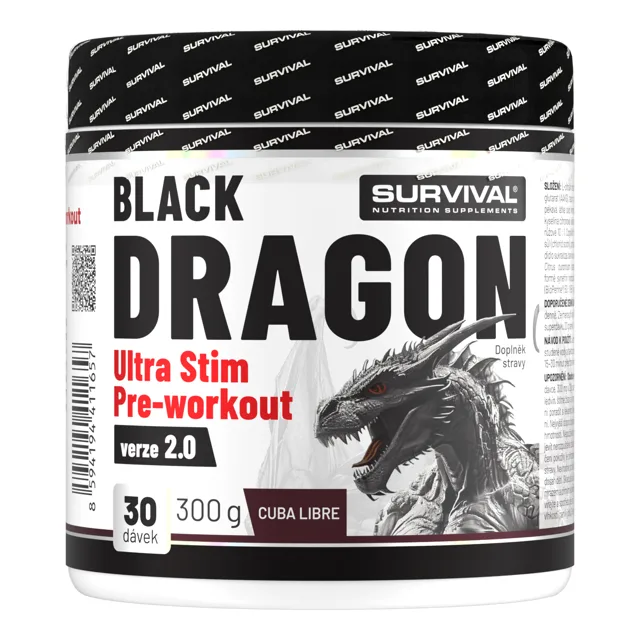 Survival Black Dragon Ultra Stim Pre-workout 300 g cuba libre