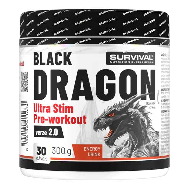 Survival Black Dragon Ultra Stim Pre-workout 300 g energy drink