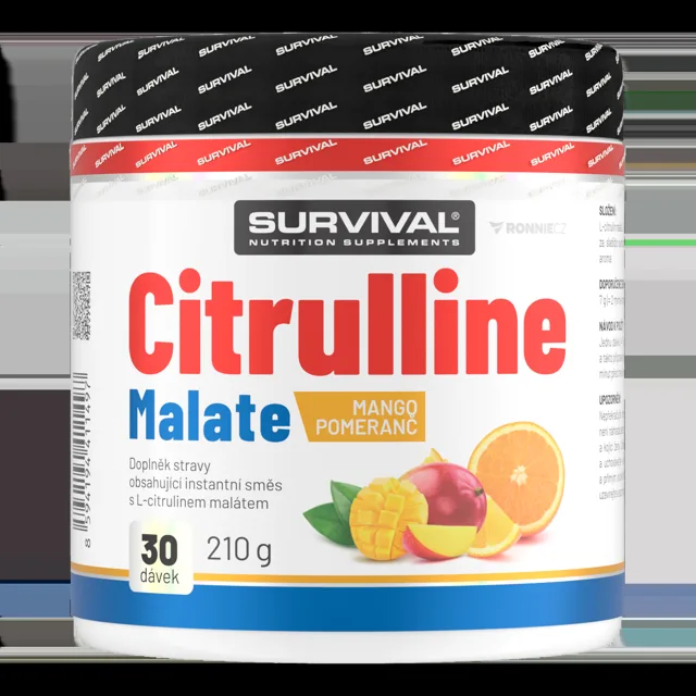 Survival Citrulline Malate 210 g mango-pomeranč