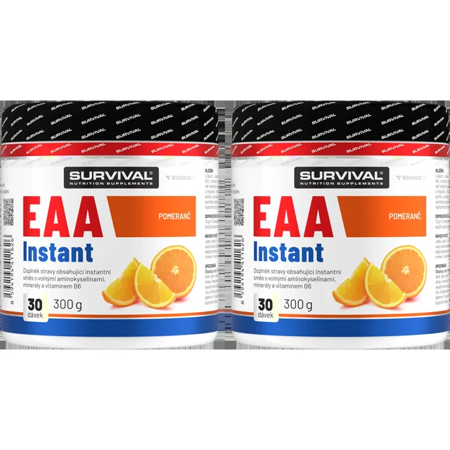 Survival EAA Instant AKCE 1+1 300 g pomeranč +  300 g pomeranč