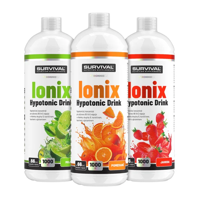 Survival Ionix Hypotonic Drink 1000 ml 2+1 ZDARMA ananas-mango + citron + pomeranč
