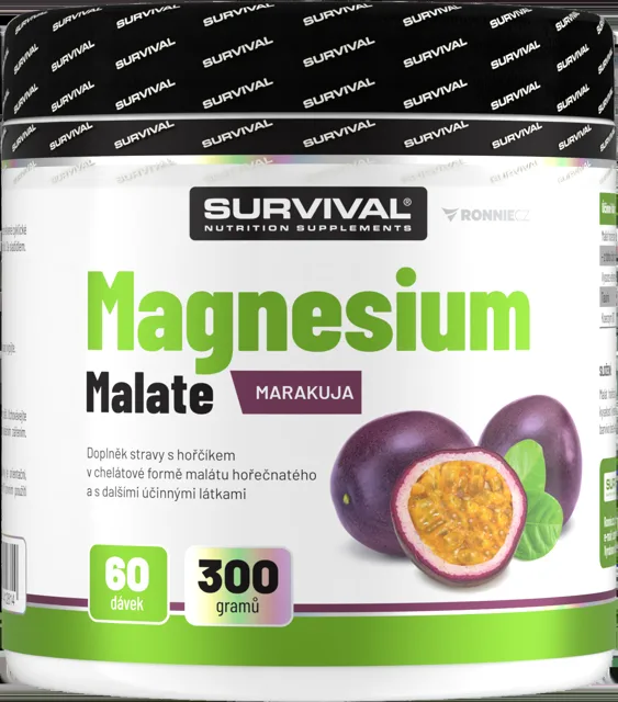 Survival Magnesium Malate 300 g marakuja