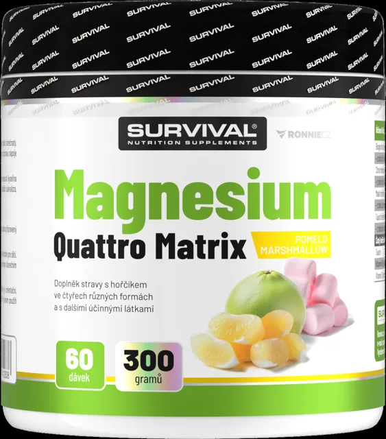 Survival Magnesium Quattro Matrix 300 g pomelo-marshmallow