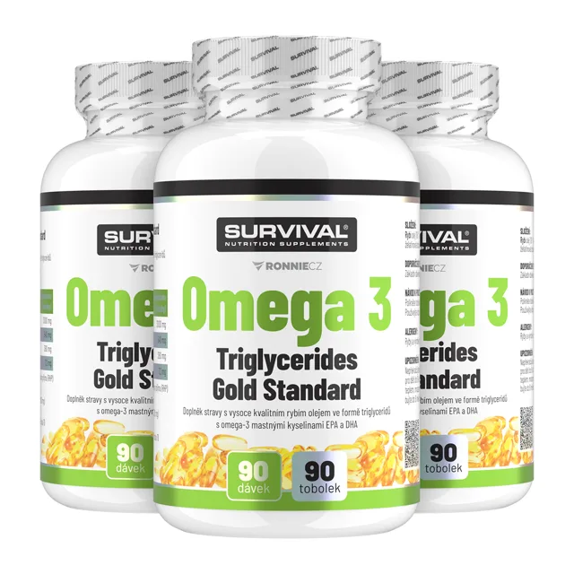 Survival Omega 3 Triglycerides Gold Standard 2+1 ZDARMA 2+1 ZDARMA